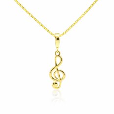 Zlatý přívěsek houslový klíč KLOP-051Z