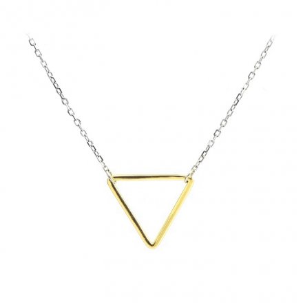 Stříbrný náhrdelník trojúhelník N0000286