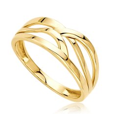 MINET Elegantní zlatý prsten JMG0370WGR59