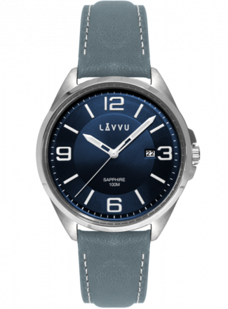 Pánské hodinky se safírovým sklem LAVVU HERNING Blue LWM0094