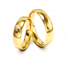 Zlaté snubní prsteny se zirkony vzor 330/G