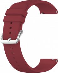 Vínový silikonový řemínek na hodinky LS00V18 - 18 mm
