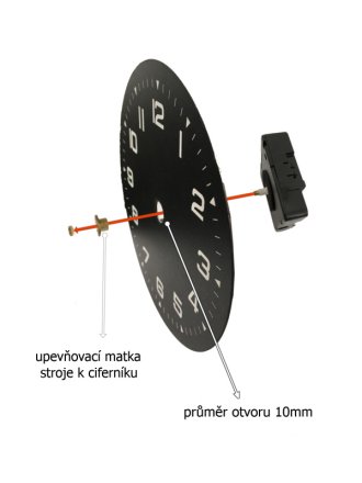 Hodinový strojek s příslušenstvím UTS Quartz-Movement 26,2 mm Hodinový strojek s příslušenstvím UTS Quartz-Movement 26,2 mm