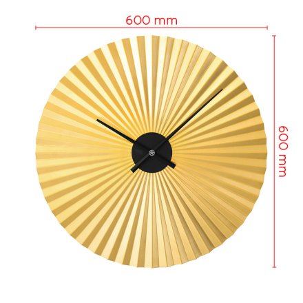 Designové kovové hodiny zlaté MPM Dynamic - A E04.4487.80