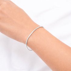 MINET Moderní náramek z bílého zlata JMG0178WSB17