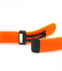 Stylový oranžový řemínek na hodinky vyrobený z vysoce kvalitního silikonu CS0SBR45.12.22 - 22 mm