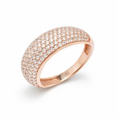 Pozlacený stříbrný prsten s třpytivými kamínky ALVP-278/56