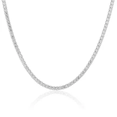 Luxusní stříbrný náhrdelník zdobený zirkony SVLN0667XJ6BI45