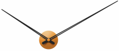 Designové nástěnné hodiny 44cm Karlsson caramel brown 5838BR