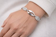 Masivní dámský stříbrný náramek SFN-063686