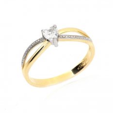 Zlatý prsten s kamínky KO-226812042Z57