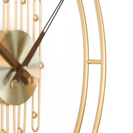 Designové kovové hodiny zlaté MPM Madrid E04.4490.80