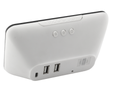Budík do sítě s USB nabíječkou JVD SB24.2