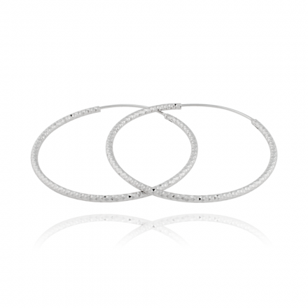 Stříbrné třpytivé kruhy 70 mm SVLE0216XD50070