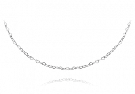 Stříbrný náhrdelník se srdíčky TAR026983