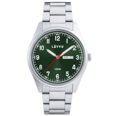 LAVVU Ocelové pánské hodinky FOSEN Green LWM0312