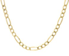 Zlatý řetízek figaro 60 cm CAH00046