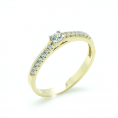 Zlatý zásnubní prsten KO-226812052