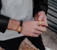 Náramek AZE JEWELS Iron Jack Gold AZ-BL005-D-210