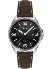 Pánské hodinky se safírovým sklem LAVVU HERNING Black LWM0095
