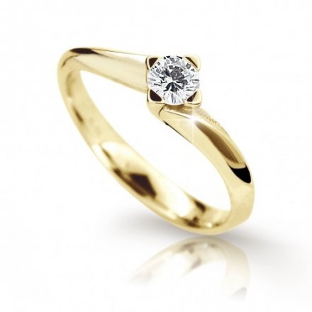 Zlatý zásnubní prsten KLOP-126