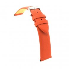 Oranžový kožený řemínek Diloy Essential 301.16.12 - 16 mm
