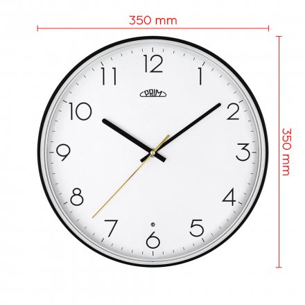 Nástěnné plastové hodiny PRIM Sense se světelným a zvukovým senzorem PRIM Sense E01.4296.90