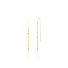 Elegantní pozlacené stříbrné protahovací náušnice SVLE0704S75GO08