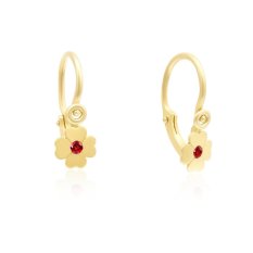 Dětské náušničky žluté zlato EAX00173