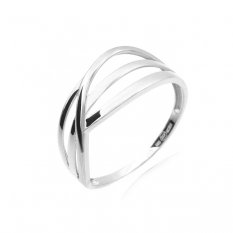 Dámský prsten z bílého zlata KLOP-205