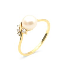 Zlatý prsten s perlou KO-226810292Z58