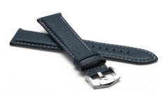 Prodloužený kožený modrý řemínek ZRC Navy Blue 5525706 - 20 mm