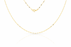 Jemný zlatý řetízek 45 cm KLOR-107