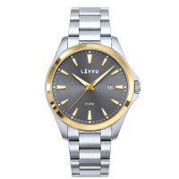 LAVVU 20 ATM Pánské hodinky ISBRYDER Gold-GREY LWM0335