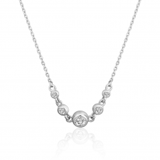 Stříbrný náhrdelník se zirkony SVLN0449XH2BI45