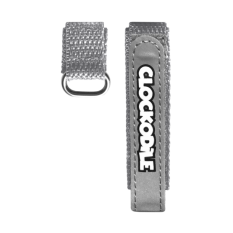 Reflexní šedý řemínek na suchý zip k dětským hodinkám CLOCKODILE CSX0022