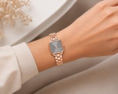 MINET Rose gold-béžové dámské hodinky GRACE s ocelovým řemínkem MWL5507