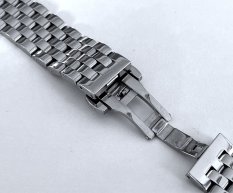 LAVVU Masivní stříbrný ocelový řemínek 20 mm LS1CS20
