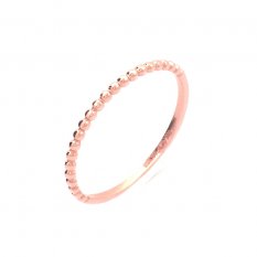 Jemný prsten z růžového zlata RA000747