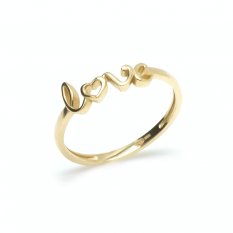 Dívčí zlatý prsten LOVE KO-221897307/51