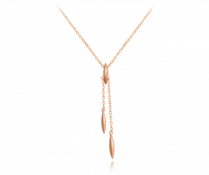 Rose gold stříbrný visací náhrdelník MINET JMAS0090RN45