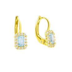 Zlaté náušnice s topazem EAG00110