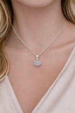 Přívěsek z bílého zlata kočička KLOP-054B1