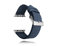 LAVVU modrý kožený řemínek Top Grain pro APPLE WATCH 42-44 mm LSXALS2