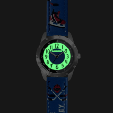 CLOCKODILE Svítící modré chlapecké hodinky HOKEJ CWB0111
