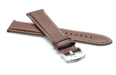 Prodloužený kožený hnědý řemínek ZRC Brown 5525703 - 20 mm