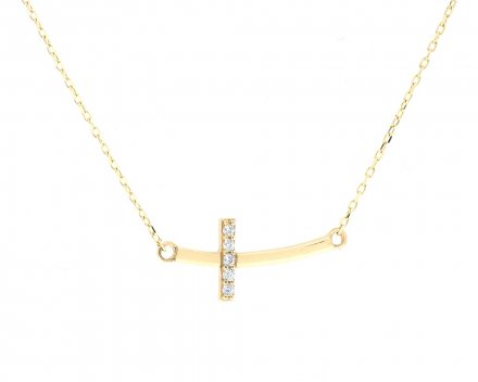Zlatý náhrdelník s křížkem ZN0004XJ71-5445