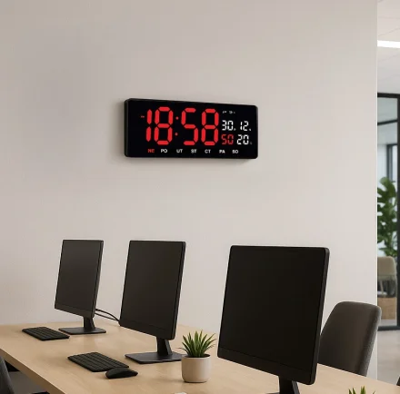 Svíticí digitální hodiny s češtinou JVD DH3604.3