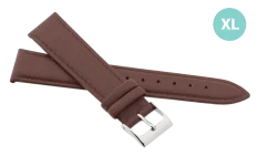 Hnědý prodloužený kožený řemínek XL R41403/24XL 24 mm