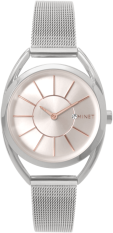 Stříbrné dámské hodinky MINET ICON SILVER ROSE MESH MWL5010